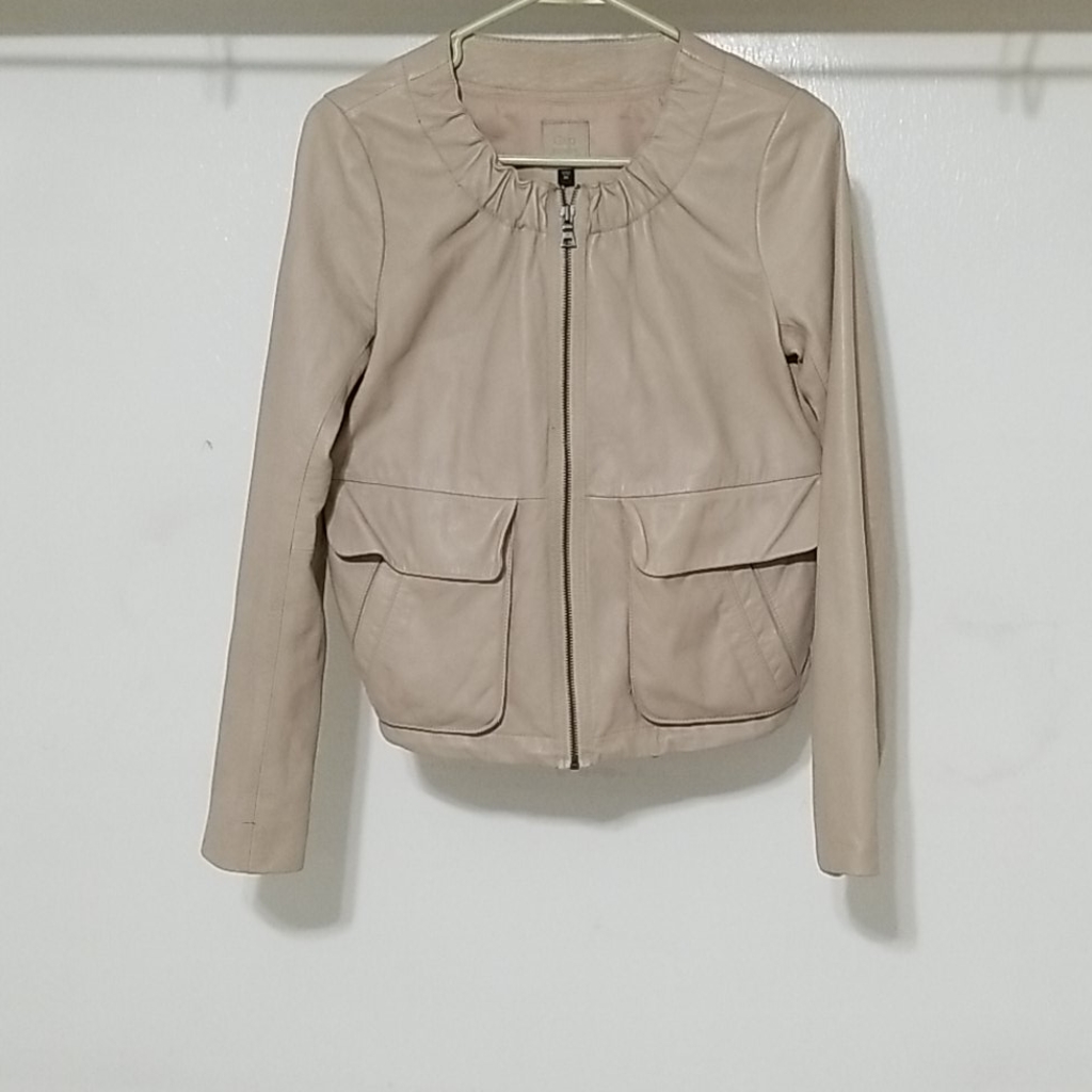 Gap Tan Leather Jacket